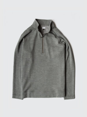 1/3 ZIP - HEATHER GRAY