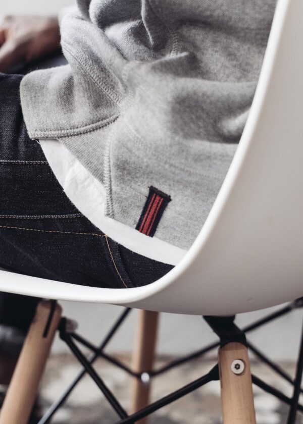 1/3 ZIP - HEATHER GRAY